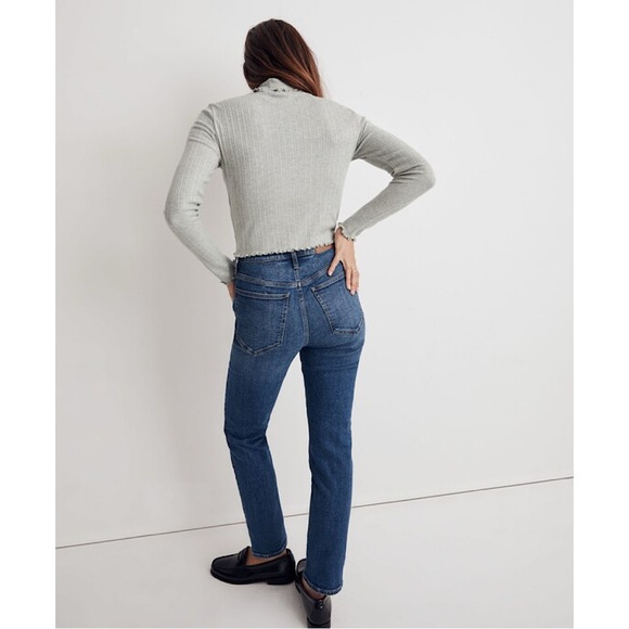 Madewell Cropped Long-Sleeve Turtleneck Tee - Picture 3 of 8